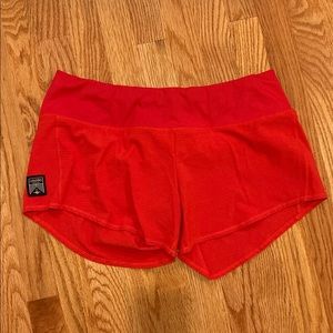 Oiselle Roga Shorts Rising Sun 8 EUC
